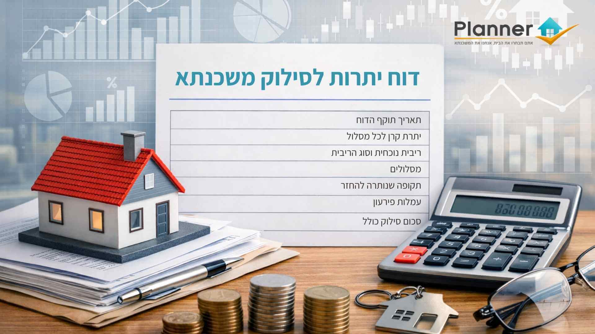 דוח יתרות לסילוק משכנתא